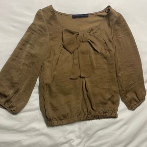 Camel Zara Basic blouse